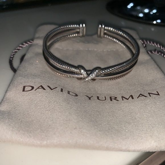 David Yurman Crossover X Bracelet with diamonds - Picture 4 of 8